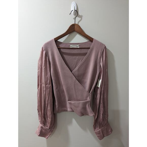 Anthropologie Twofer Faux Wrap Sweater NWT - Picture 6 of 7